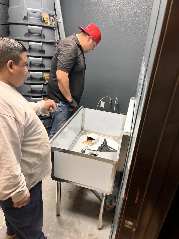 Commercial plumbing and sink installation in Lake Goodwin